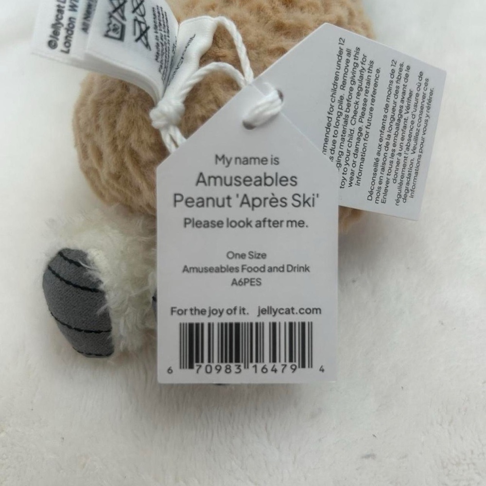 Jellycat Authentic Amuseables Peanut 'Après Ski' - Picture 2 of 2